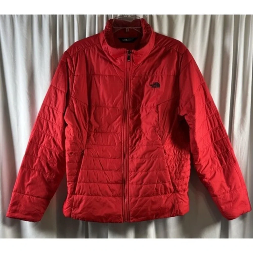 The North Face‎ Red Lightweight Puffer Jacket Full Zip Quilted XL 73-09